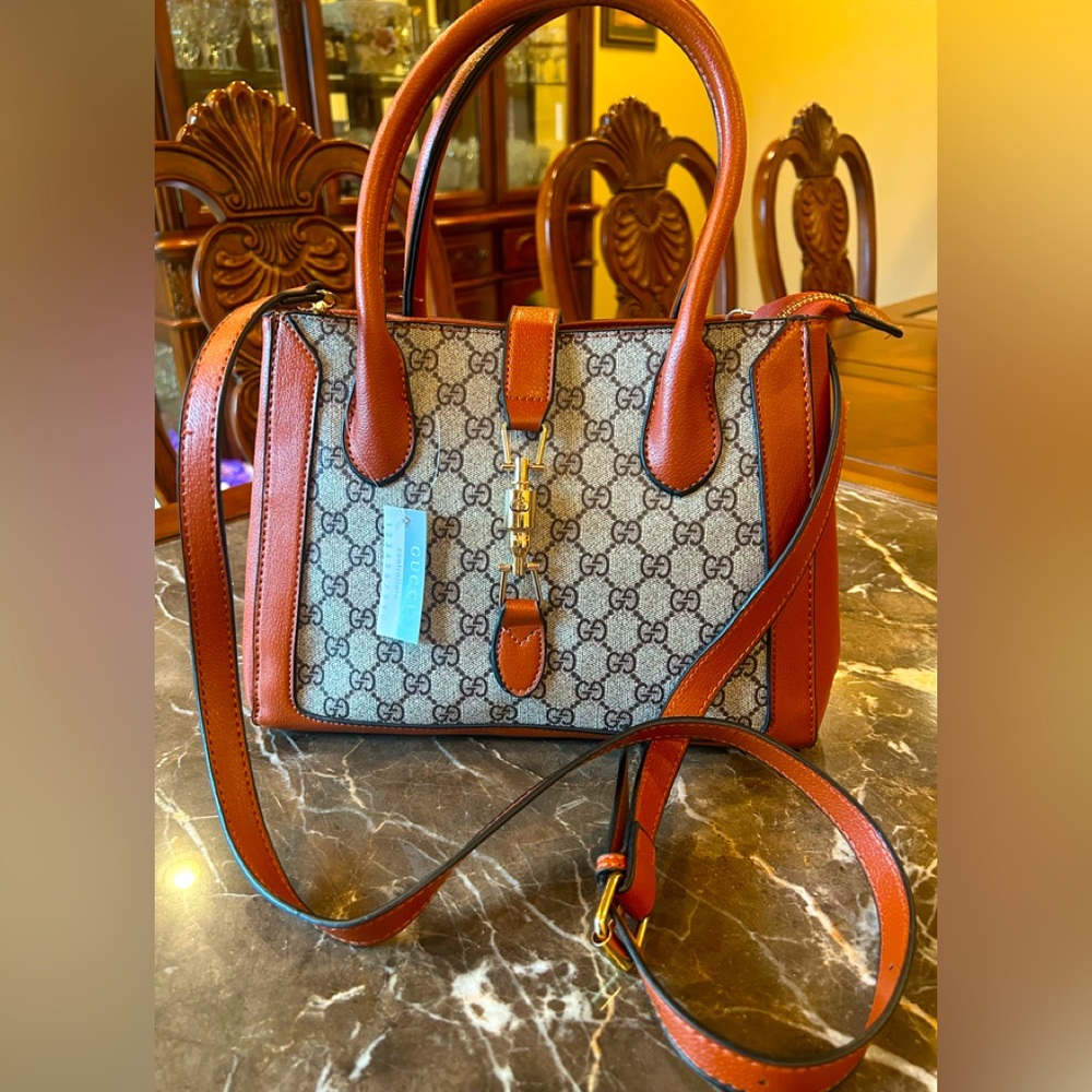 NWT Cognac Purse - Picture 1 of 3